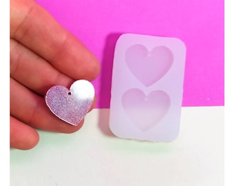 Moldes de corazón para chocolate: molde de corazón geométrico para