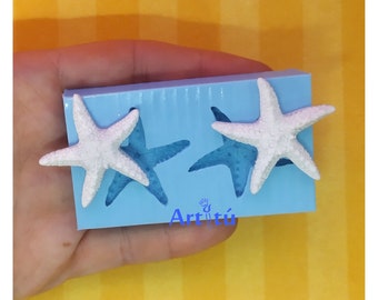 Starfish mold, handmade silicone mold, summer mold, seaside mold resin mold plaster mold, baby shower mold, wax mold, jewelry mold