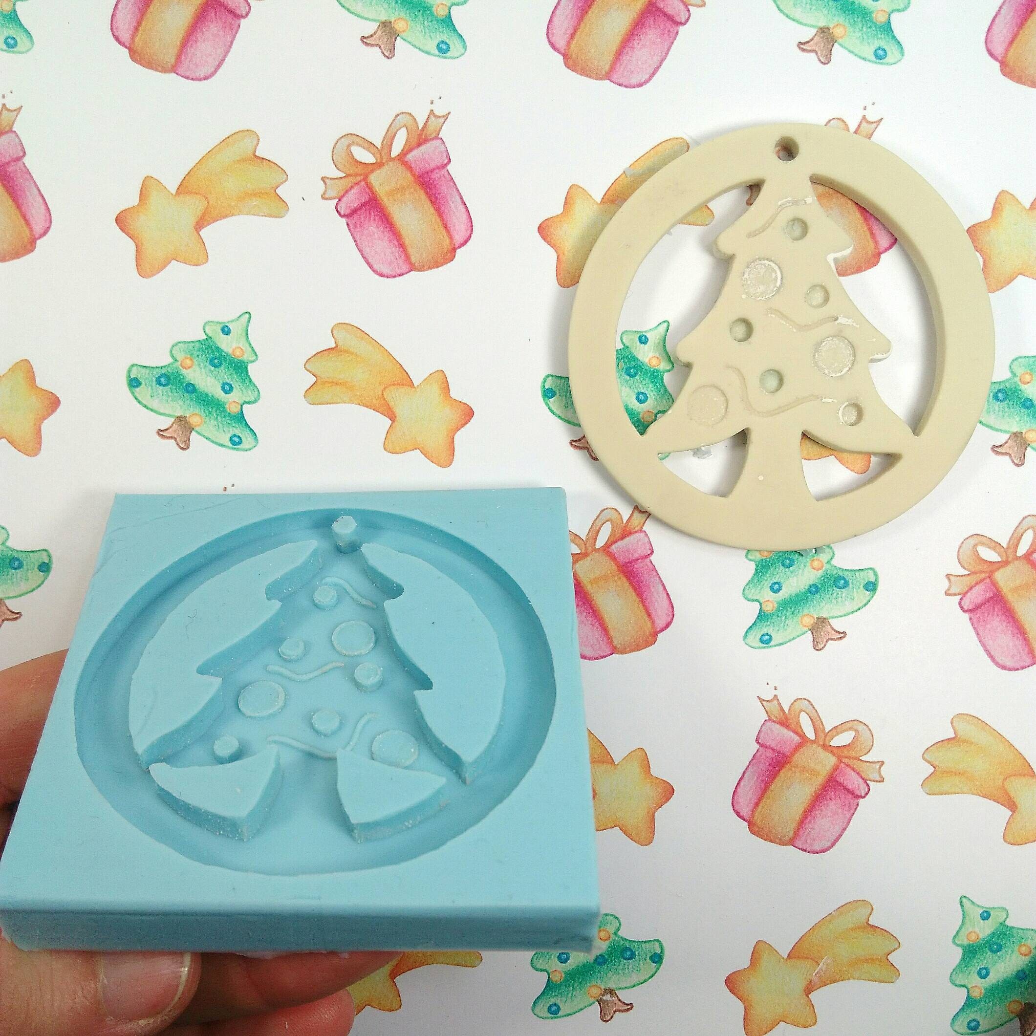 Christmas tree mold Christmas ornament mold silicone mold | Etsy