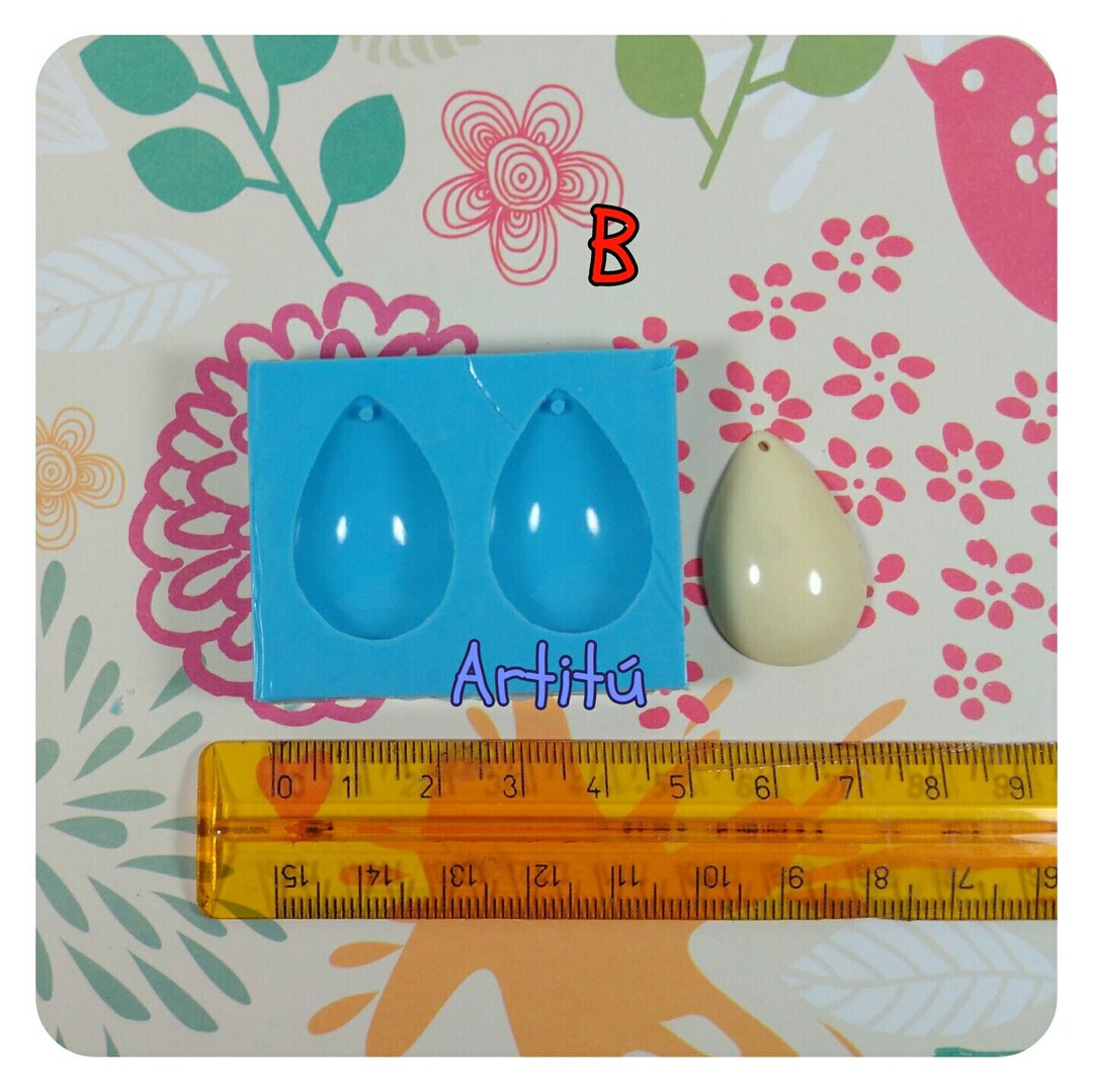 Silikon Gießform Für Cabochon Edelsteine – DIY Harz Anhänger In Rund, Oval, Herz & Wassertropfen