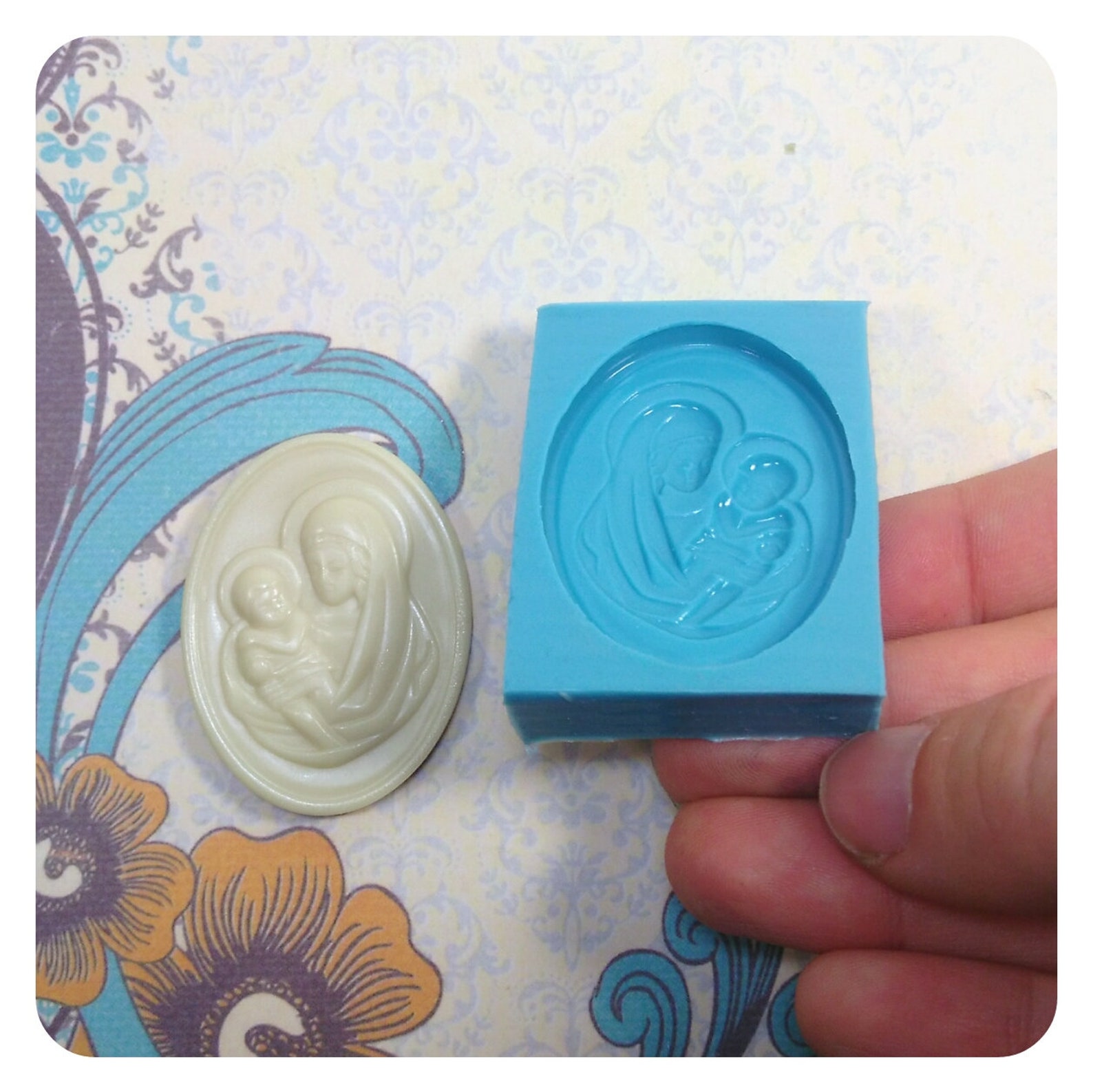 Madonna with chid mold religious mold christian mold Etsy