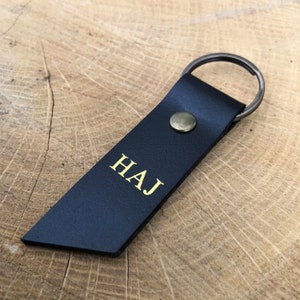 Keyring Handmade Personalised Leather Keyring, Personalized Key Ring, Wedding Anniversary / Birthday Gift For Him, Gifts For Her, Accessory