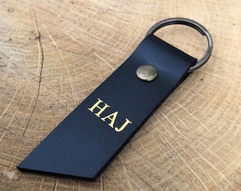 Sleutelhanger handgemaakte gepersonaliseerde lederen sleutelhanger, gepersonaliseerde sleutelhanger, trouwdag / verjaardagscadeau voor hem, geschenken voor haar, accessoire