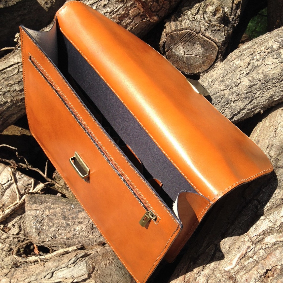 15 Hand Made Leather Briefcase Italian Leather Satchel Etsy