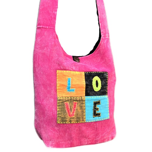 Boho Hippy Sling Bag Hippie Beach Handbag Shoulder Flower Etsy UK