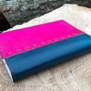 Leather Journal Blank Diary Notebook Pink Book Sketch Gift Pad, Gift for Her, Birthday Gift Idea