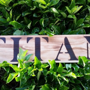 Custom Wood-burned Sign/Name - Toasted