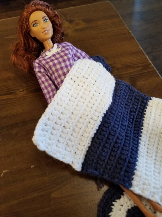 crochet barbie doll blanket