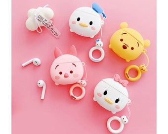 Chip Airpods 1&2 Kawaii Cute Airpods Case Dale Acorn Disney AirPod Silicone Protective Case