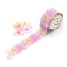 Poppy pastel washi tape flower petals, floral stickers for floral invitation, washi stickers for weekly planner, floral pattern wedding 