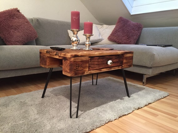 Palettenmobel Coffee Table Hairpin Legs No 2 Etsy