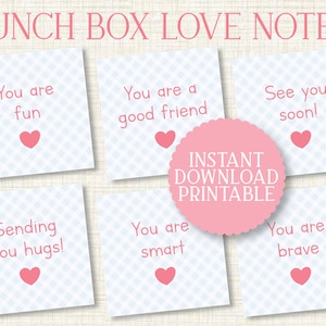 Lunch Box Love Notes, Lunch Box Notes, Lunch Box Messages, Lunchbox Notes, Lunch Box Notes for Girls, Lunch Box Notes for Boys