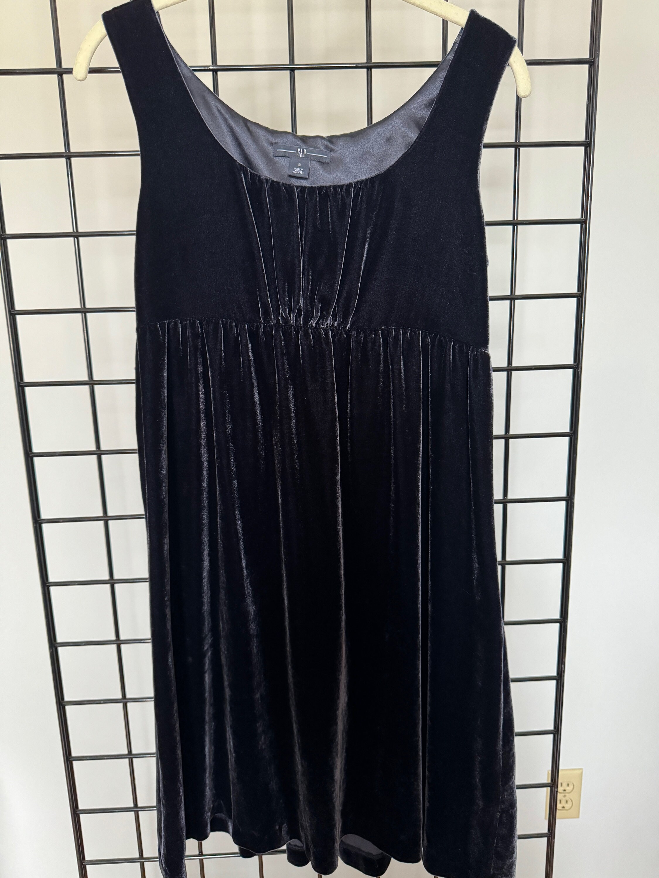 GAP Velvet Dress 8 Etsy