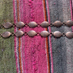 Vintage-Inspired Oval Link Belt with Copper Accents Copper Link Belt - Etsy main image 4