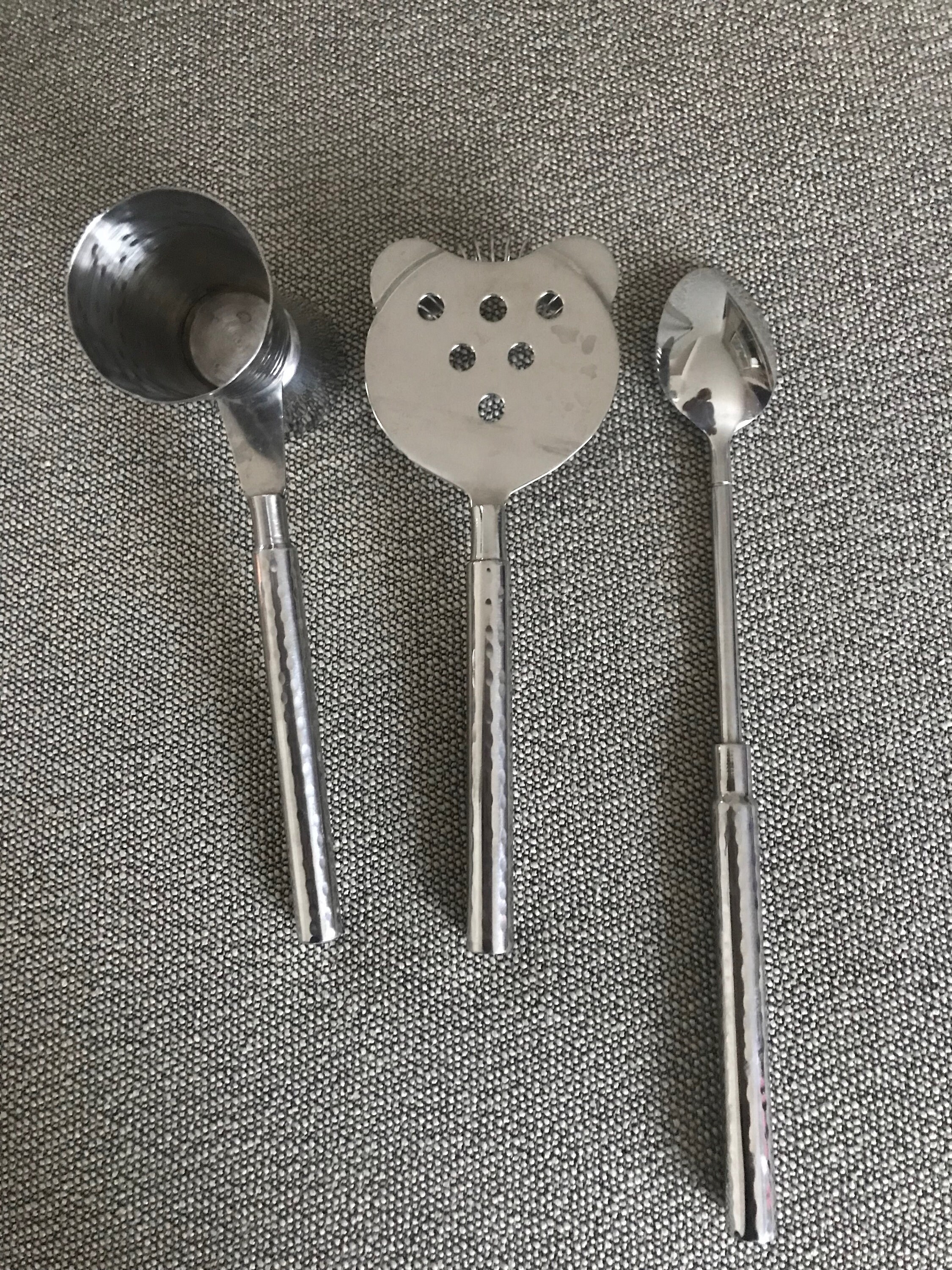 Hammered Copper Cocktail Shaker Set Williamssonoma Vintage Etsy