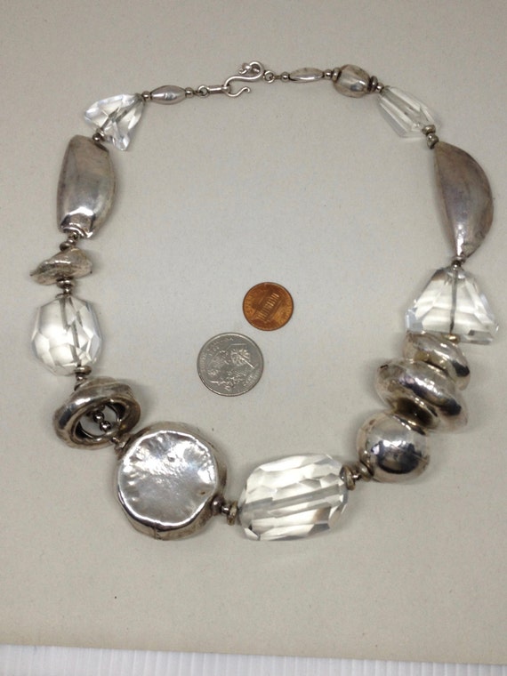 Runway Sterling Silver/Rock Crystal Artisan Studio