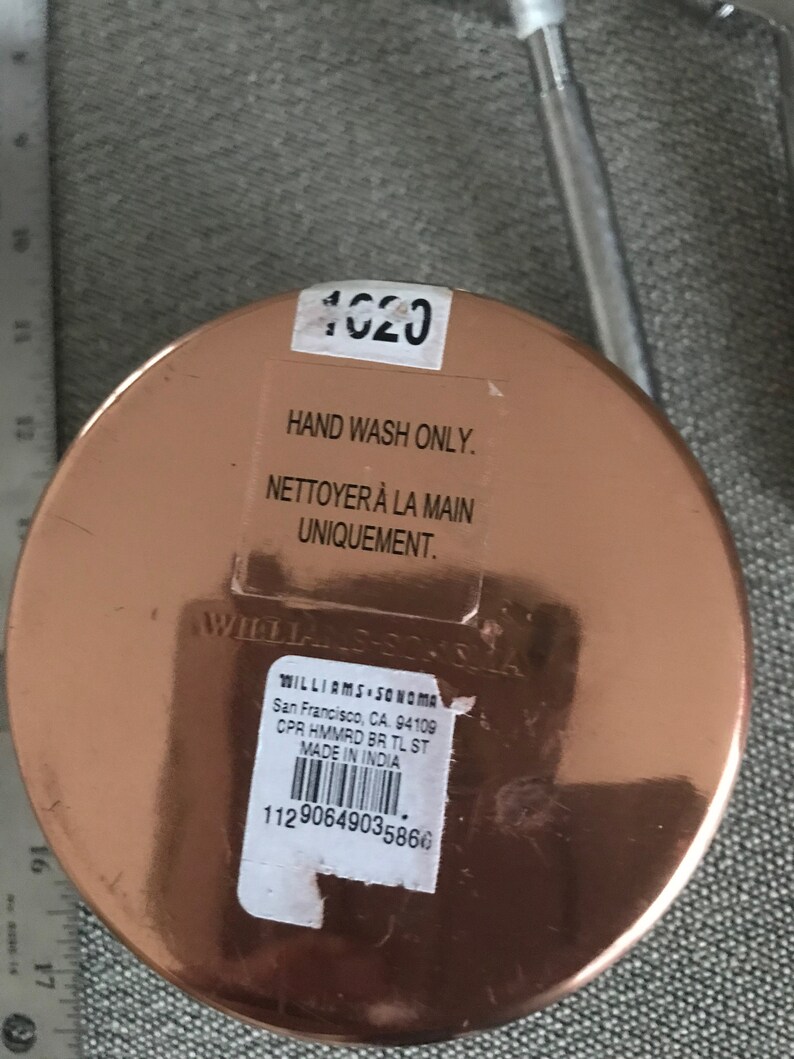 Hammered Copper Cocktail Shaker Set Williamssonoma Vintage Etsy