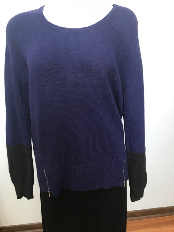 Eileen Fisher Color Block  Yak/Merino Sweater