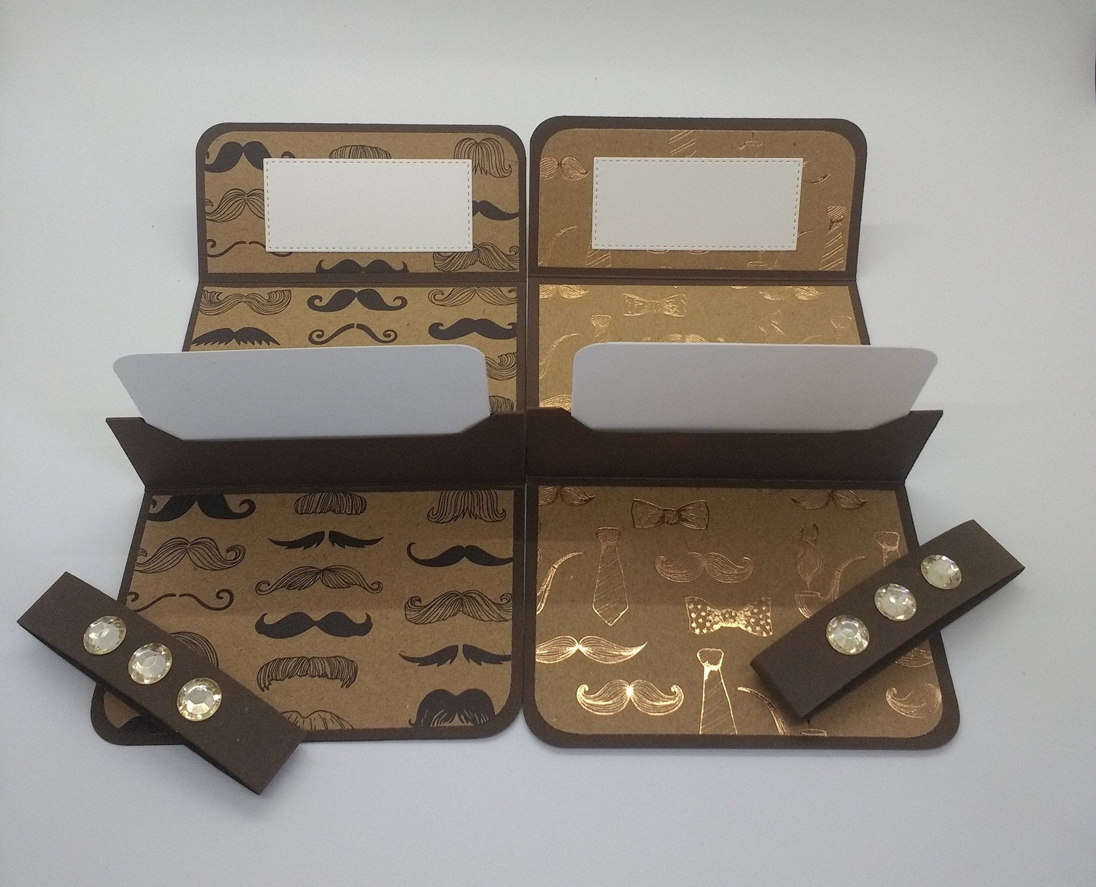 Pack of 2 handmade gift card holders for men gift card etsy de