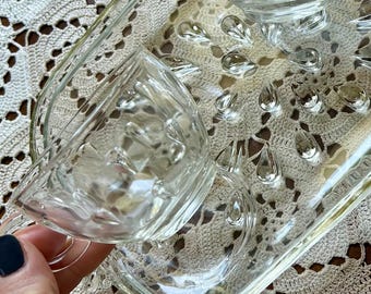 Vintage Plate Cup Happy Hour Cocktail Party Snacking Unique Find Antique Glass Welcome Spring Fun Lunch Happy Easter Brunch Mother's Day