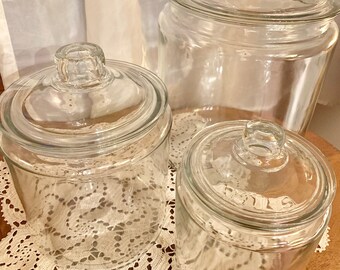 Large Apothecary Jars Trendy Counter Display Shabby Chic Potpourri Vintage  Inspired Storage Decorative Heavy Glass Terrarium Canisters 