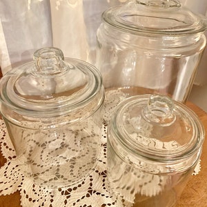 Large Apothecary Jars Trendy Counter Display Shabby Chic Potpourri Vintage Inspired Storage Decorative Heavy Glass Terrarium Canisters image 6