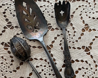 Vintage Silver Plated Serving Pieces Formal Dinners Unique Gift