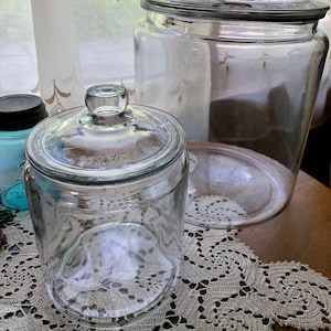 Large Apothecary Jars Trendy Counter Display Shabby Chic Potpourri Vintage Inspired Storage Decorative Heavy Glass Terrarium Canisters