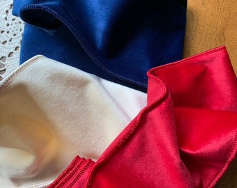 Designer Quality 4” Velvets Premium Rich Wired Ribbon (6) Yards of Coordinated Color Vintage Inspired Single Sided DIY Wreath Happy Spring