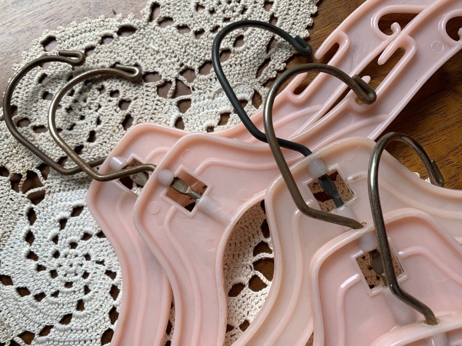 Vintage Plastic Hangers Eclectic Children's Hangers Shabby Etsy