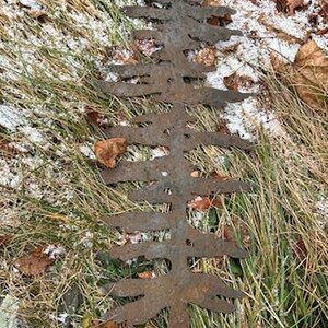 Rusty Metal Evergreen Tree Handmade Distressed Oversized Steele Wispy ...