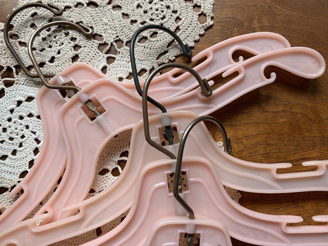 Vintage Plastic Hangers Eclectic Children's Hangers Shabby Etsy