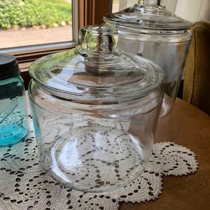 Large Apothecary Jars Trendy Counter Display Shabby Chic Potpourri Vintage Inspired Storage Decorative Heavy Glass Terrarium Canisters 3/4 Gallon fl oz