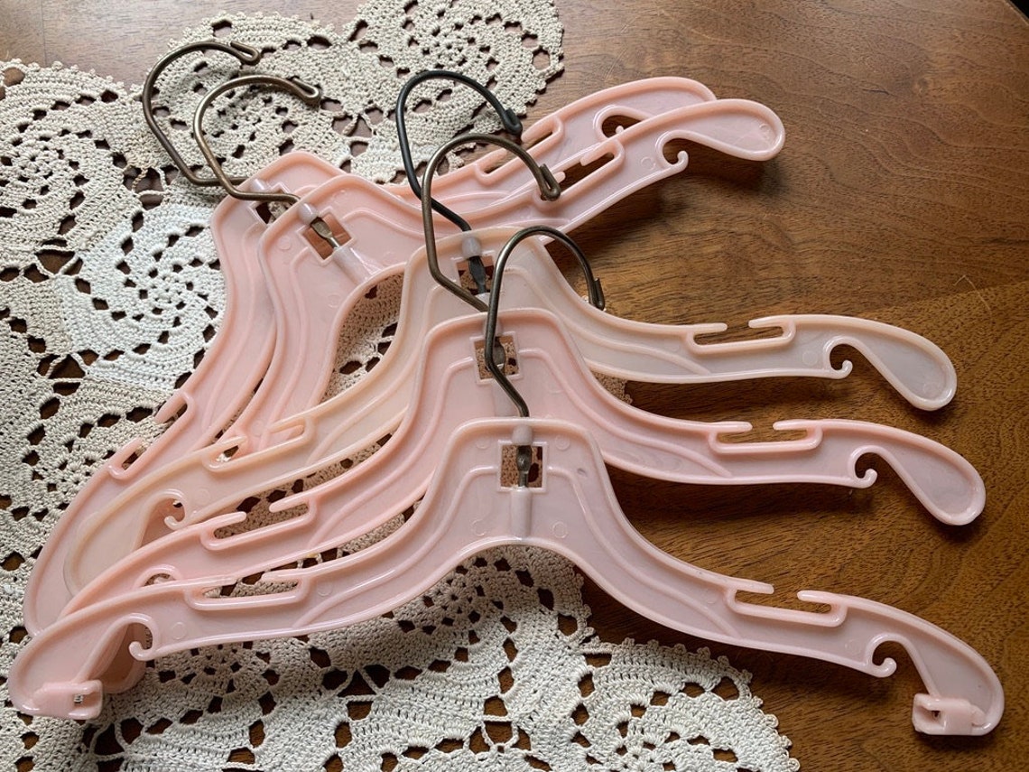 Vintage Plastic Hangers Eclectic Children's Hangers Shabby Etsy