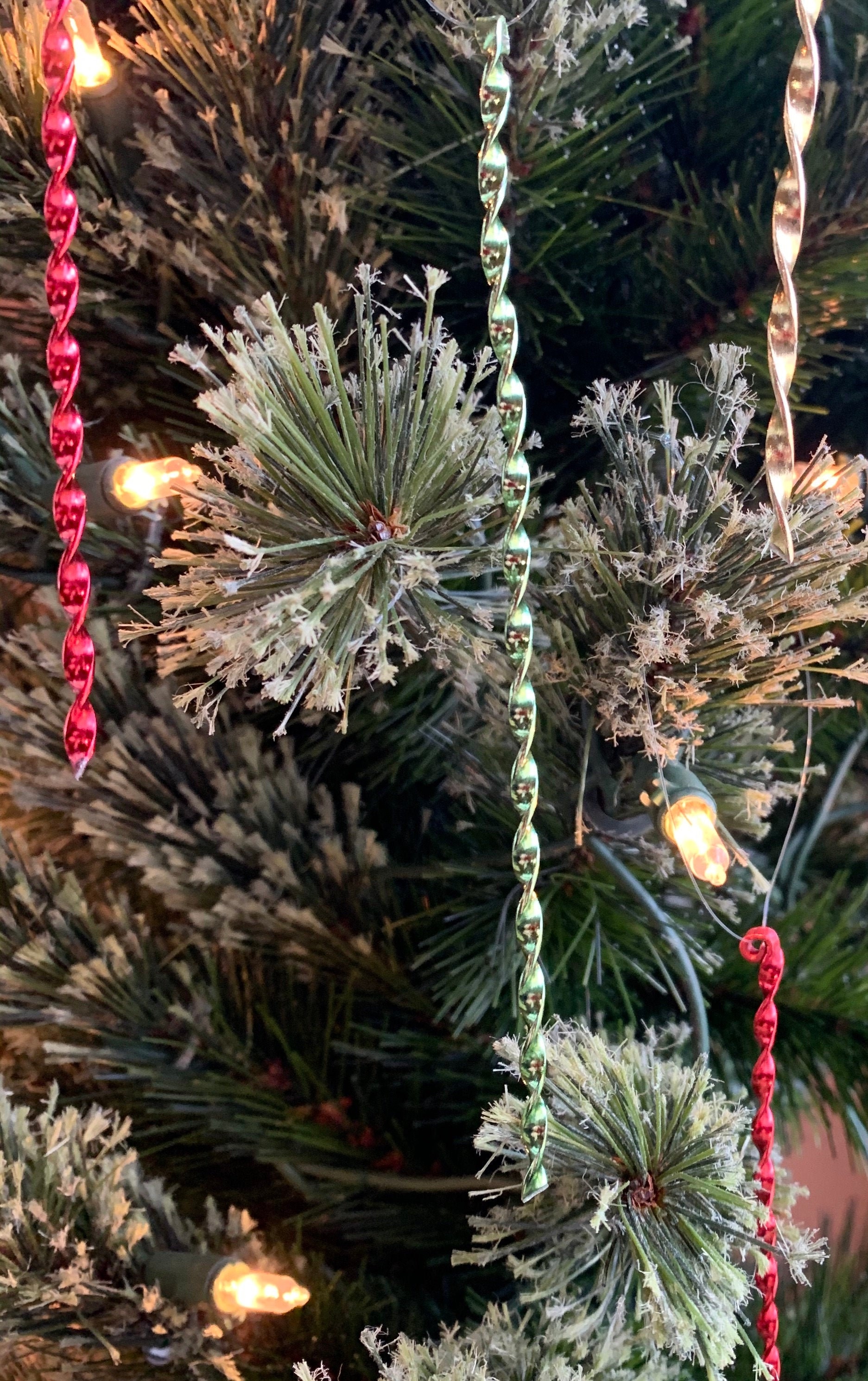 Christmas Ornament Icicles Vintage Inspired Twisted Tin Icicle Etsy