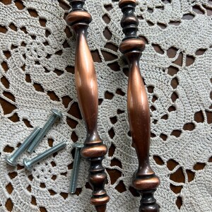 Vintage Hardware Knobs PAIR of Funky Drawer Pulls Shabby Chic Cabinet Paintable Dresser Pull Farmhouse Decor Handle Restoration Hardware USA image 10