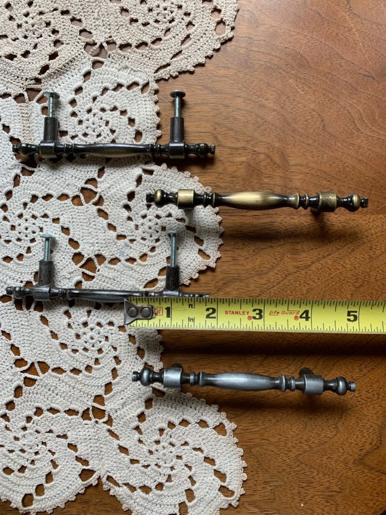 Vintage Hardware Knobs PAIR of Funky Drawer Pulls Shabby Chic Etsy