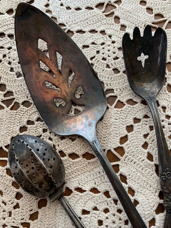 Vintage Silver Plated Serving Pieces Formal Dinners Unique Gift