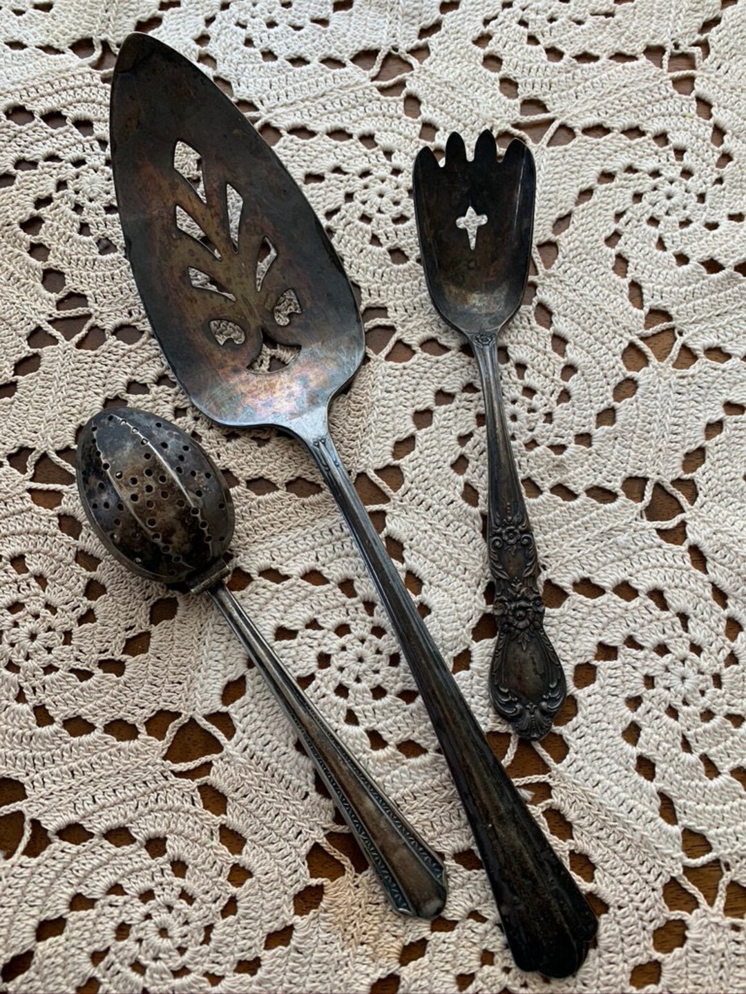 Vintage Silver Plated Serving Pieces Formal Dinners Unique Gift Crafter