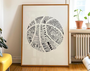 Christliche Basketball Geschenk Instant Download Teenager Jungen Zimmer Dekor für Mädchen Bball Spieler Senior Nacht Geschenk für Sportler Wand Dekoration für Trainer