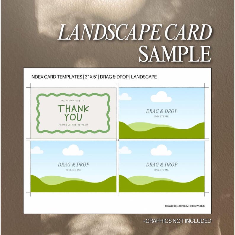 Printable Index Card Templates US Letter 3x5 Card Drag Drop Canva ...