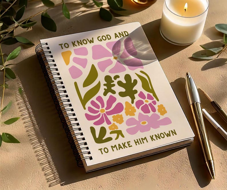 Christian Bible Study Journal for Women Faith Based Notebook Scripture ...