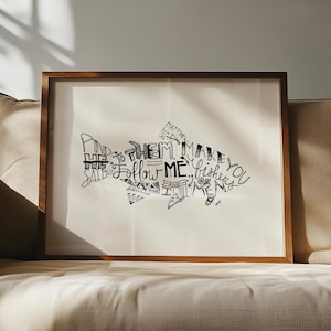 Fisher of Men Gift Idea for Christian Grandpa Bday Gift for Dad Fish Gift for Fathers Day Fishing Themed Wall Art for Teen Boys Matthew 4:19