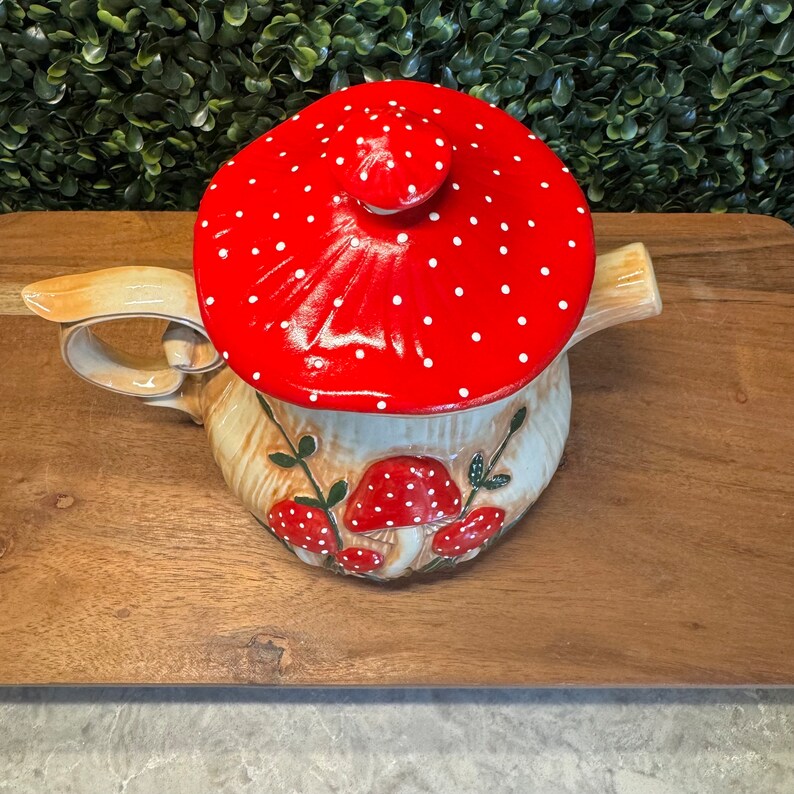 Arnel Mushroom Red Tea Set - Etsy