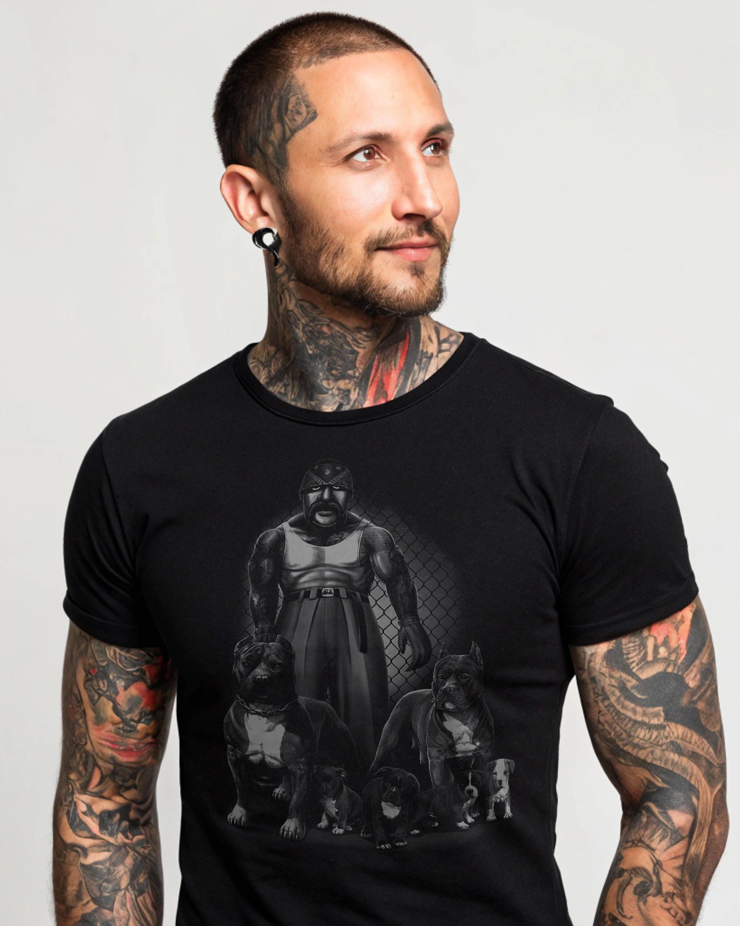 Chicano Style Halftone Download -chicano-pit Bull Art Mexico