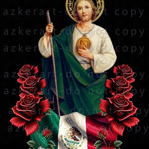 San Judas Tadeo design PNG DTF, San Judas Tadeo sublimation, San Judas Tadeo mexico flag San Judas Tadeo posters San Judas Tadeo graphic