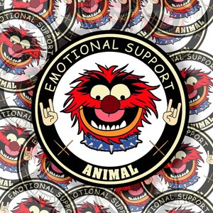 Animal the muppet sticker,decal inspired vinyl sticker,tumbler sticker laptop stickers, Muppet inspired sticker, muppet gifts, water bottle