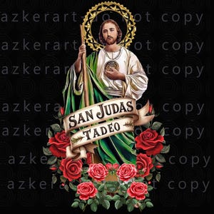 San Judas Tadeo design PNG DTF, sublimation San Judas Tadeo, t-shirt San Judas Tadeo, affiches San Judas Tadeo Graphisme San Judas Tadeo