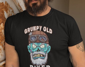 grumpy old biker tee shirt.adult,gift,funny,trending
