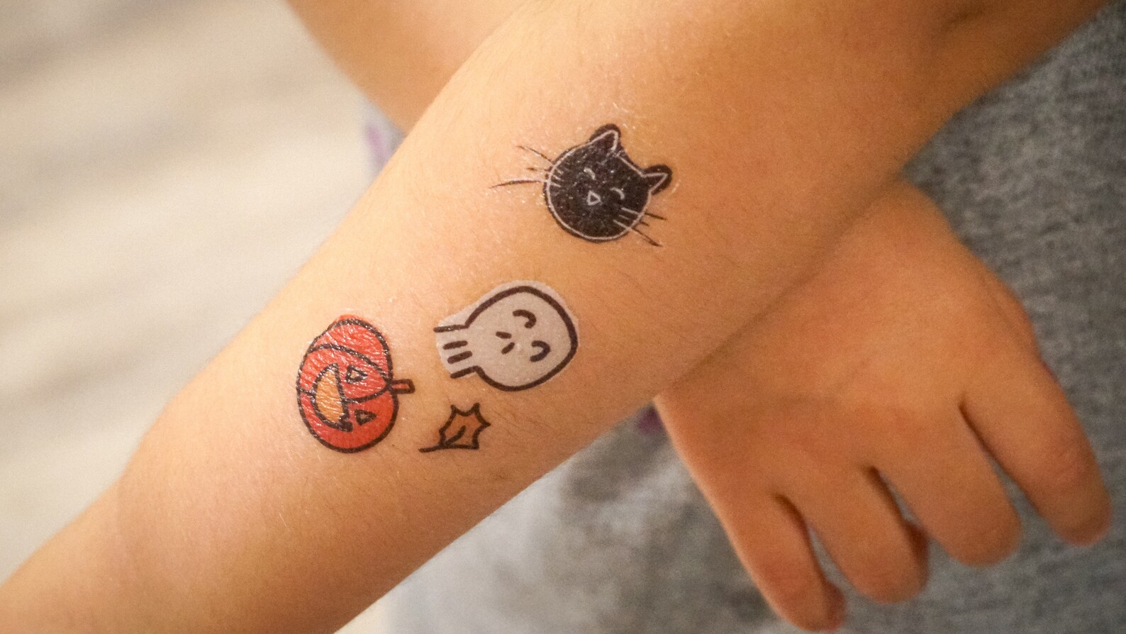 Temporary Tattoos for Kids Halloween 4'x6' Etsy
